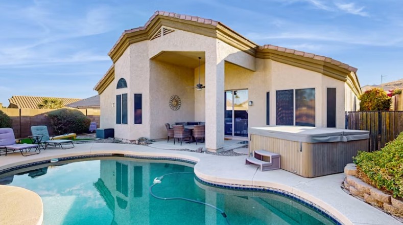 Arizona vacation rental home with pool and hot tub